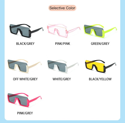 Cute Kids Sunglasses Rectangle Fashion Children Sun Glasses Half Frame Kids Glasses Protection Shades Boys Girls Eyewear UV400