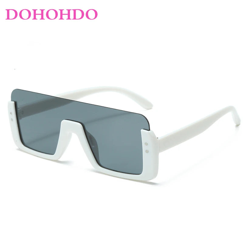 Cute Kids Sunglasses Rectangle Fashion Children Sun Glasses Half Frame Kids Glasses Protection Shades Boys Girls Eyewear UV400