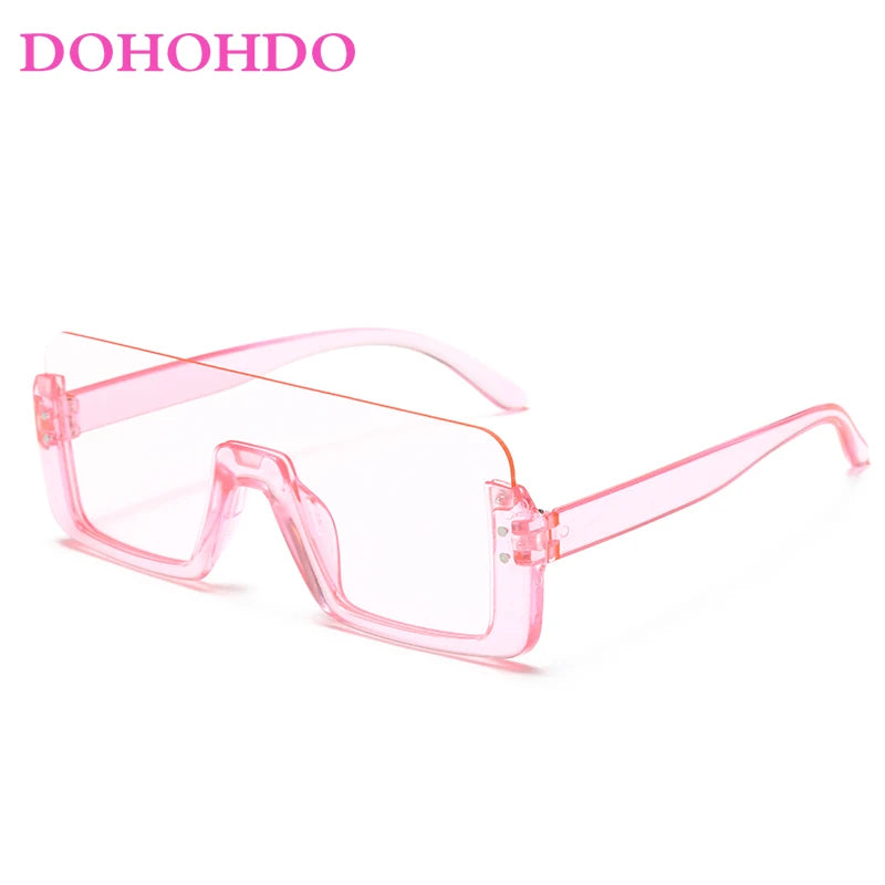 Cute Kids Sunglasses Rectangle Fashion Children Sun Glasses Half Frame Kids Glasses Protection Shades Boys Girls Eyewear UV400