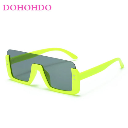 Cute Kids Sunglasses Rectangle Fashion Children Sun Glasses Half Frame Kids Glasses Protection Shades Boys Girls Eyewear UV400