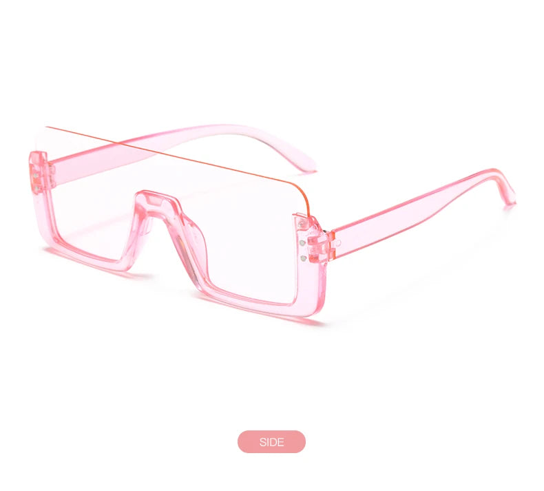 Cute Kids Sunglasses Rectangle Fashion Children Sun Glasses Half Frame Kids Glasses Protection Shades Boys Girls Eyewear UV400