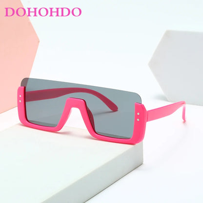 Cute Kids Sunglasses Rectangle Fashion Children Sun Glasses Half Frame Kids Glasses Protection Shades Boys Girls Eyewear UV400