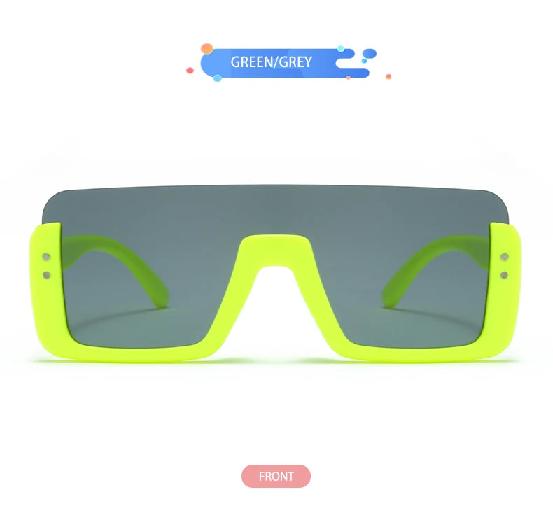 Cute Kids Sunglasses Rectangle Fashion Children Sun Glasses Half Frame Kids Glasses Protection Shades Boys Girls Eyewear UV400