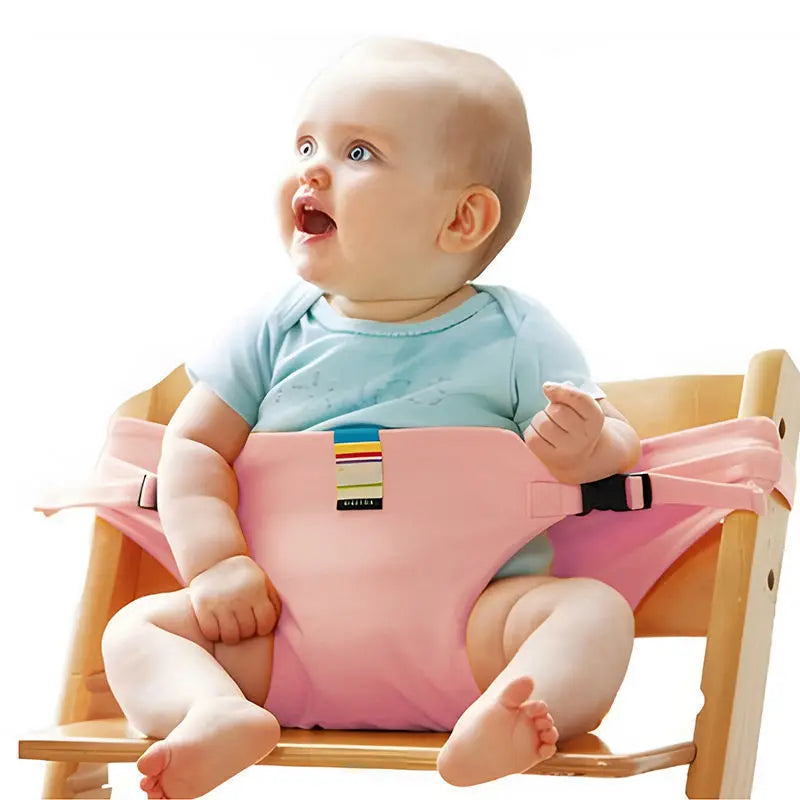Baby Meal Feeding Safety Strap Portable Child Seat Harness Baby Meal Strap Prevent Toddler from Falling Foldable Portable Carry