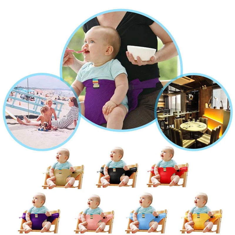 Baby Meal Feeding Safety Strap Portable Child Seat Harness Baby Meal Strap Prevent Toddler from Falling Foldable Portable Carry