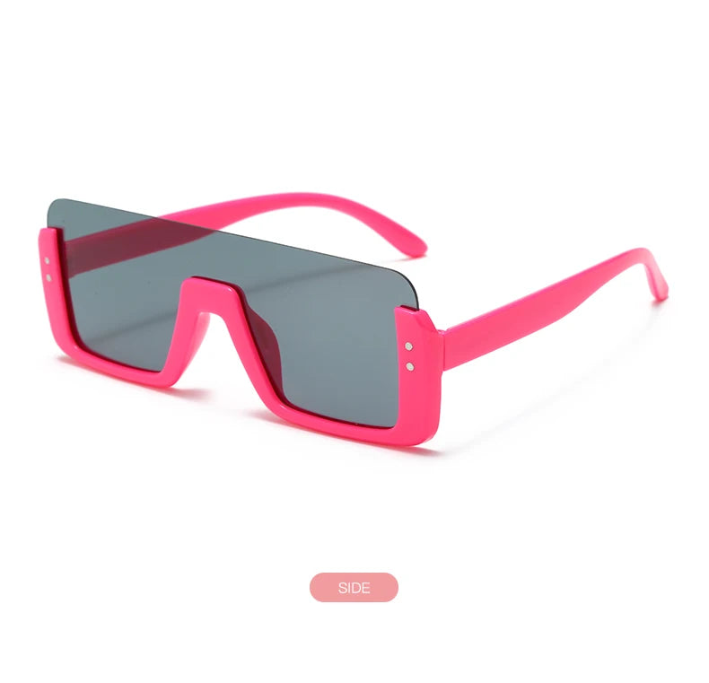 Cute Kids Sunglasses Rectangle Fashion Children Sun Glasses Half Frame Kids Glasses Protection Shades Boys Girls Eyewear UV400