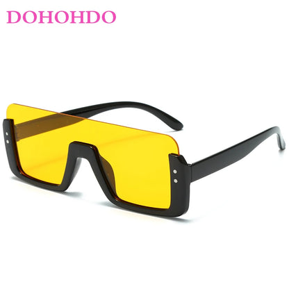 Cute Kids Sunglasses Rectangle Fashion Children Sun Glasses Half Frame Kids Glasses Protection Shades Boys Girls Eyewear UV400