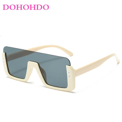 Cute Kids Sunglasses Rectangle Fashion Children Sun Glasses Half Frame Kids Glasses Protection Shades Boys Girls Eyewear UV400