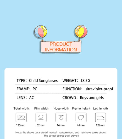 Cute Kids Sunglasses Rectangle Fashion Children Sun Glasses Half Frame Kids Glasses Protection Shades Boys Girls Eyewear UV400