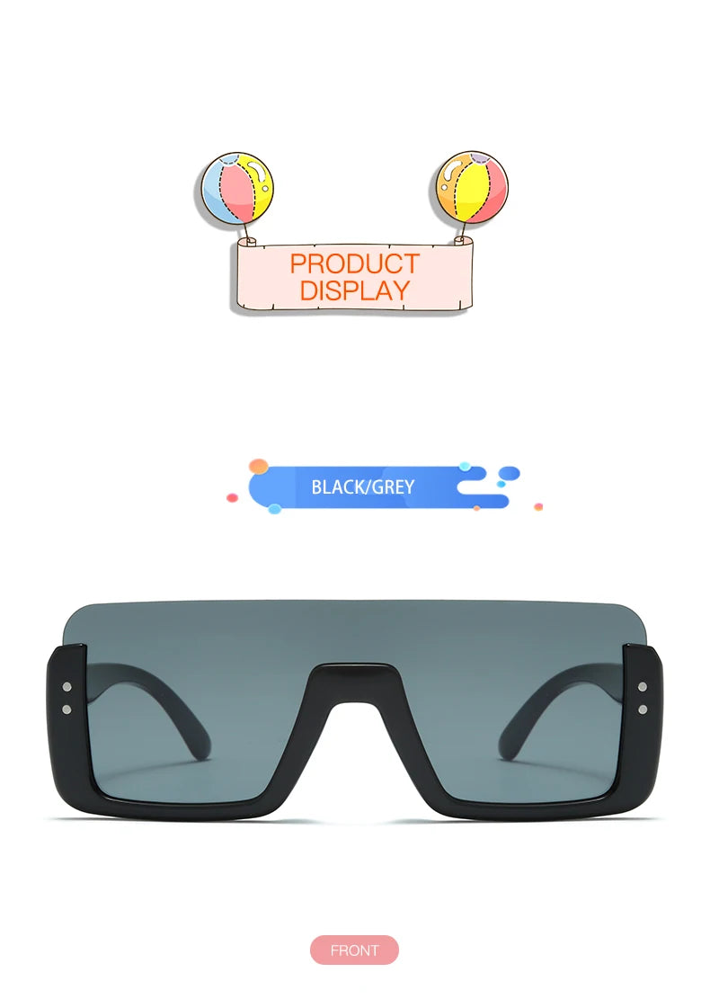 Cute Kids Sunglasses Rectangle Fashion Children Sun Glasses Half Frame Kids Glasses Protection Shades Boys Girls Eyewear UV400